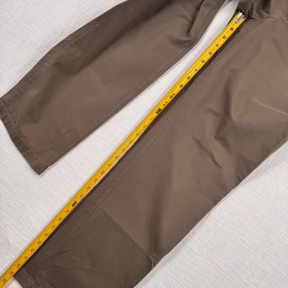 Banana Republic Gavin Straight Leg Chino Men 33x34 Moose Brown Cotton Flat Front